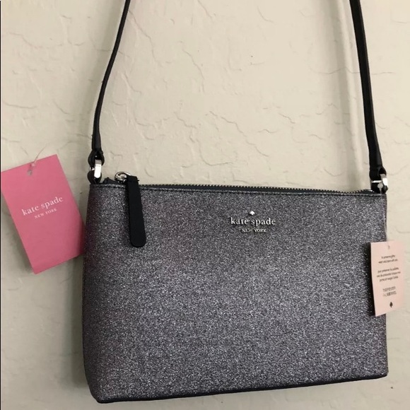 Kate spade joeley glitter crossbody bag navy - Picture 4 of 8